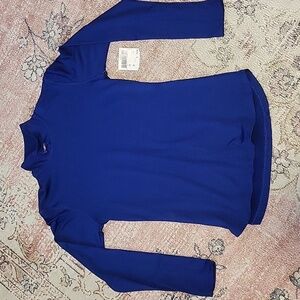 Watson's Blue Stretchy Long Sleeve Base Layer Performance Top - Size S